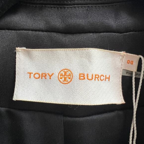 NWT Tory Burch Satin Trimmed Embellished Organza Jacket - Picture 9 of 11